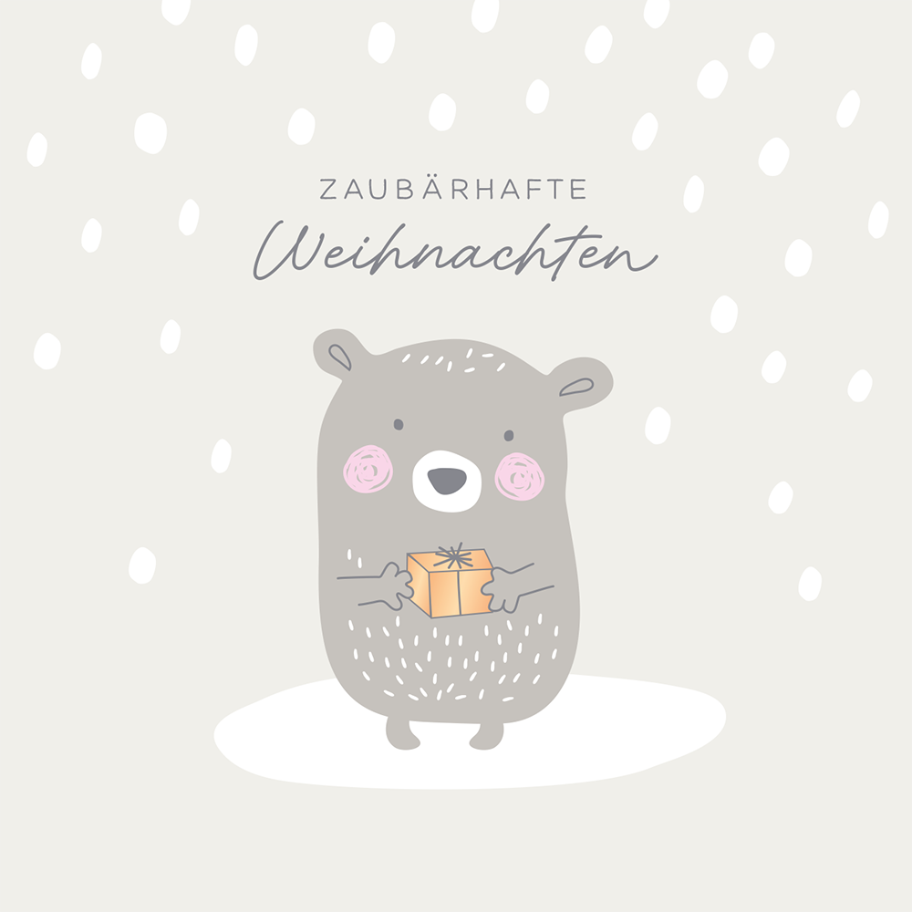 QuadrART Doppelkarte "Zaubärhafte Weihnachten"