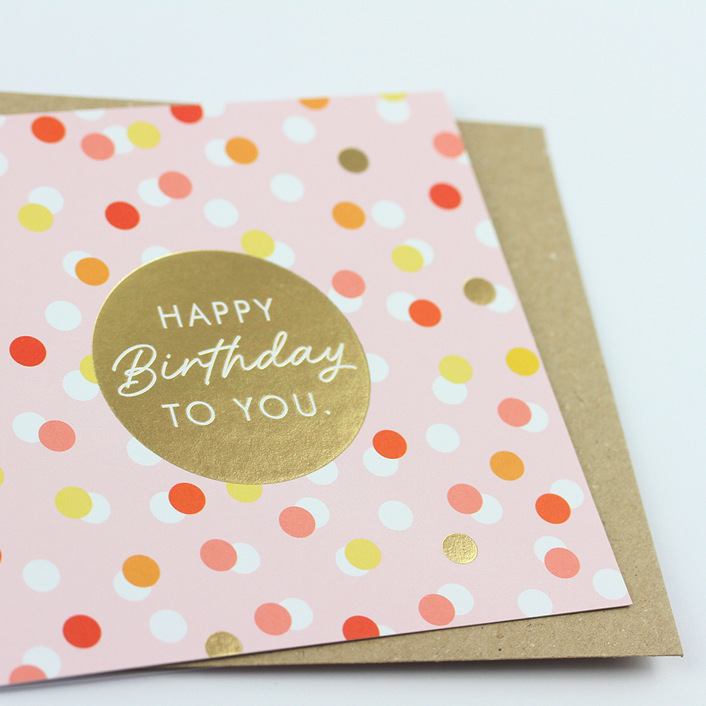 QuadrART Doppelkarte "Happy Birthday to you"