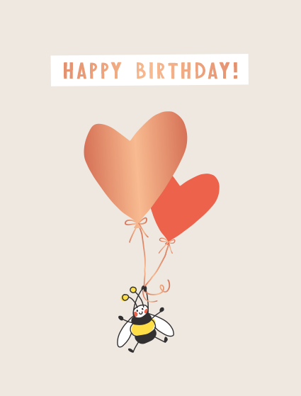 LETTERART Doppelkarte "Happy Birthday!"