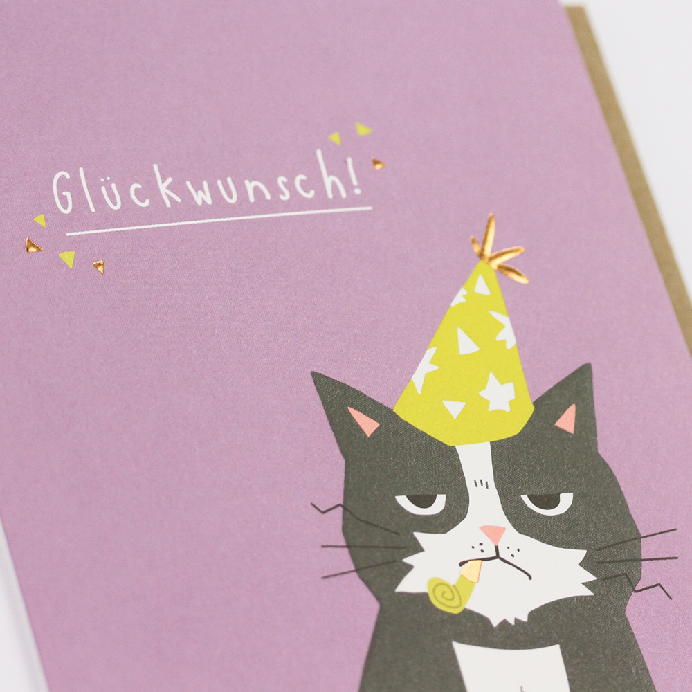 LETTERART Doppelkarte "Glückwunsch!"