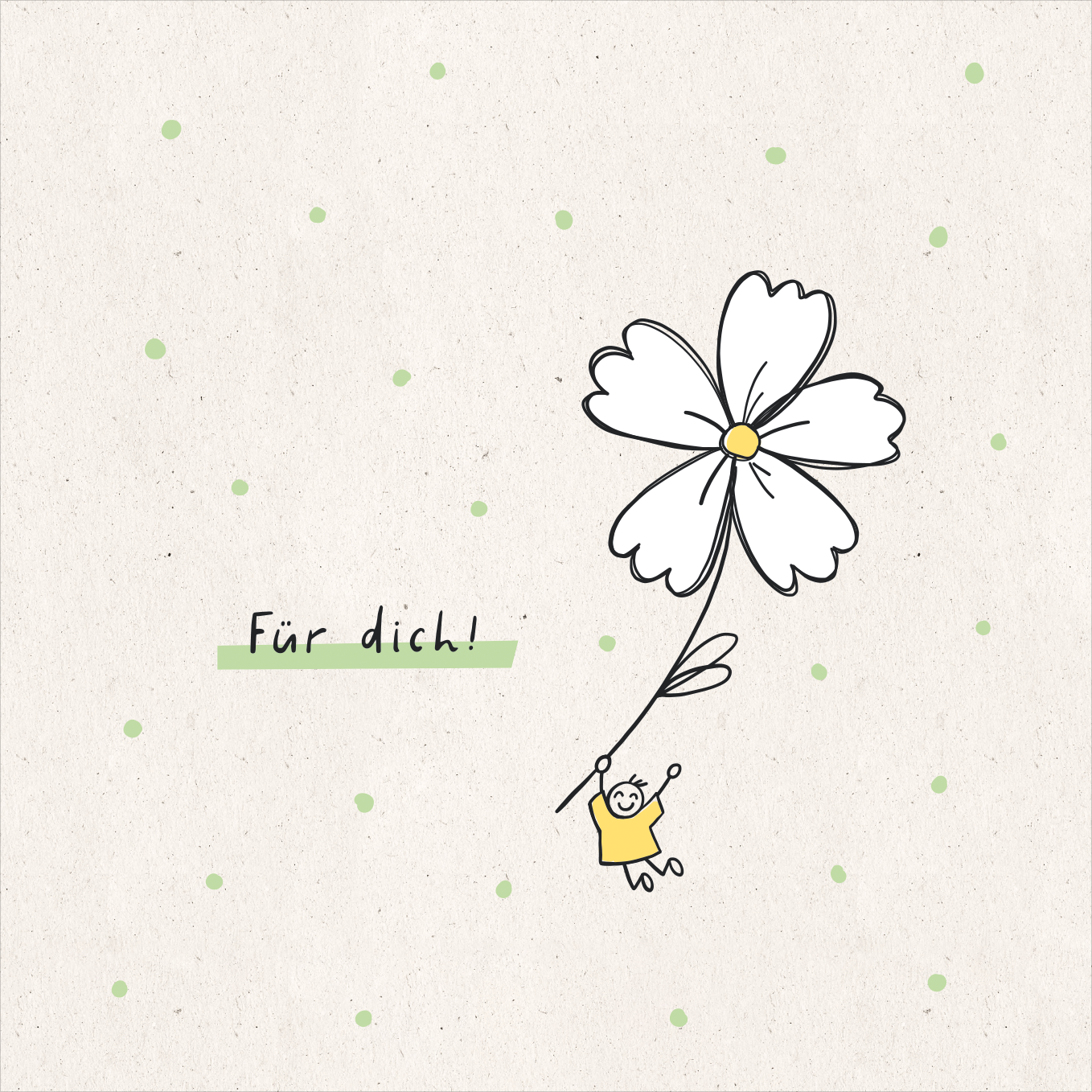 QuadrART Doppelkarte "Für dich!"