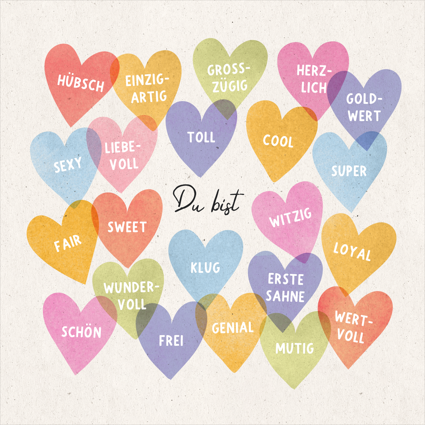 QuadrART Doppelkarte "Du bist ..."