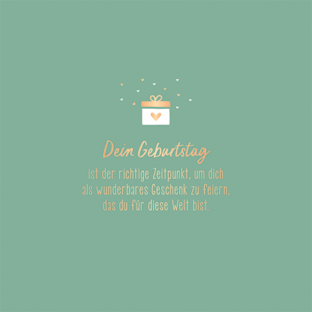 QuadrART Doppelkarte "Dein Geburtstag"