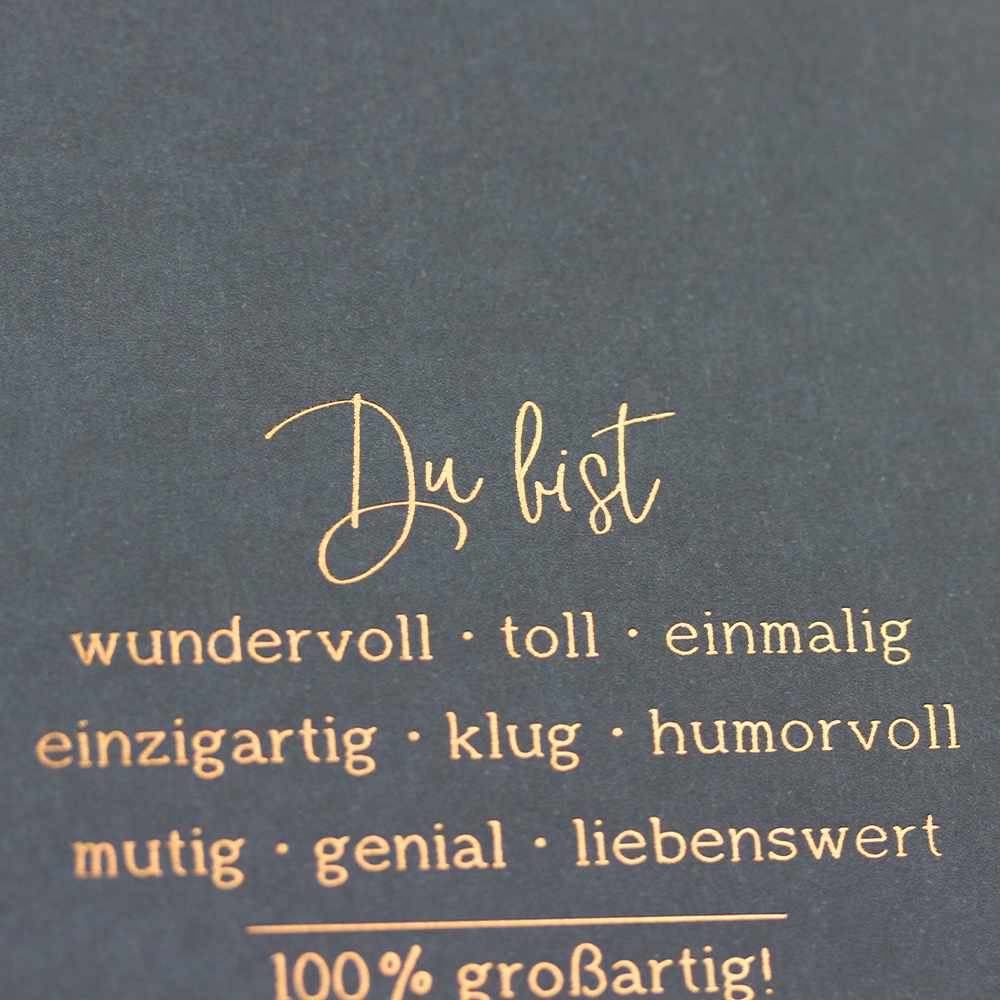 QuadrART Doppelkarte "Du bist..."