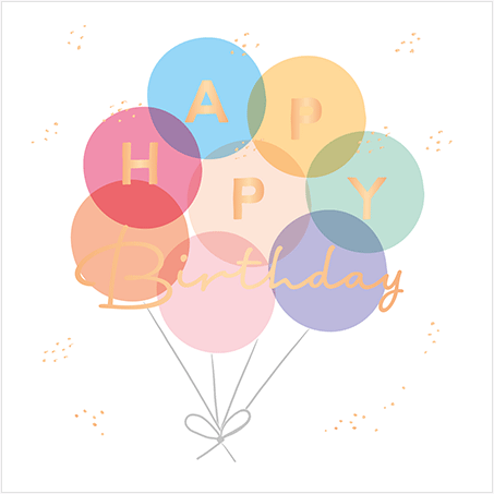 QuadrART Doppelkarte "Happy Birthday"