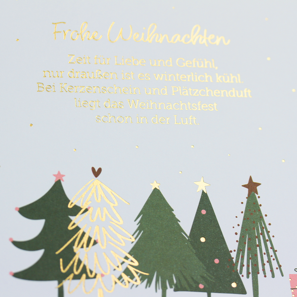 QuadrART Doppelkarte "Frohe Weihnachten"