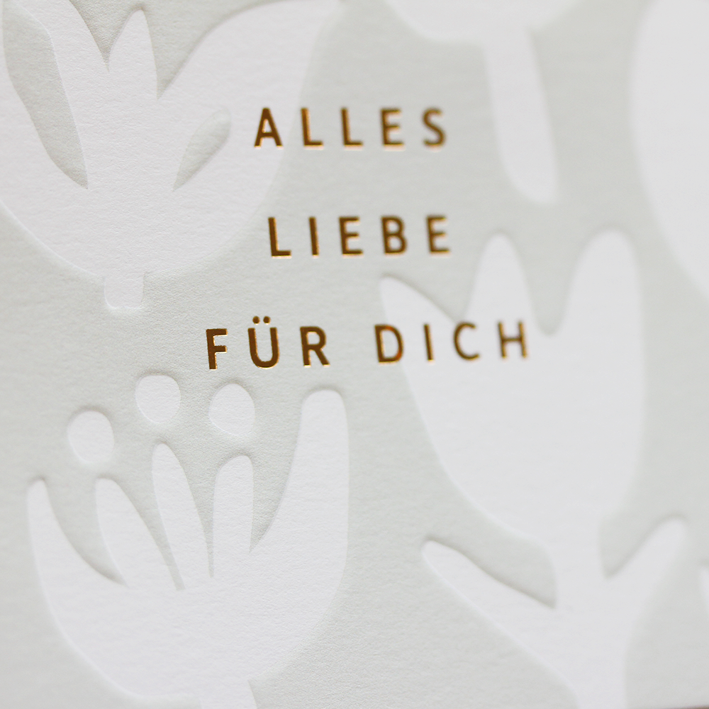 LETTERART Doppelkarte "Alles Liebe für dich"