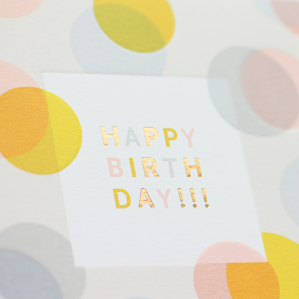 LETTERART Doppelkarte "Happy Birthday!!!"