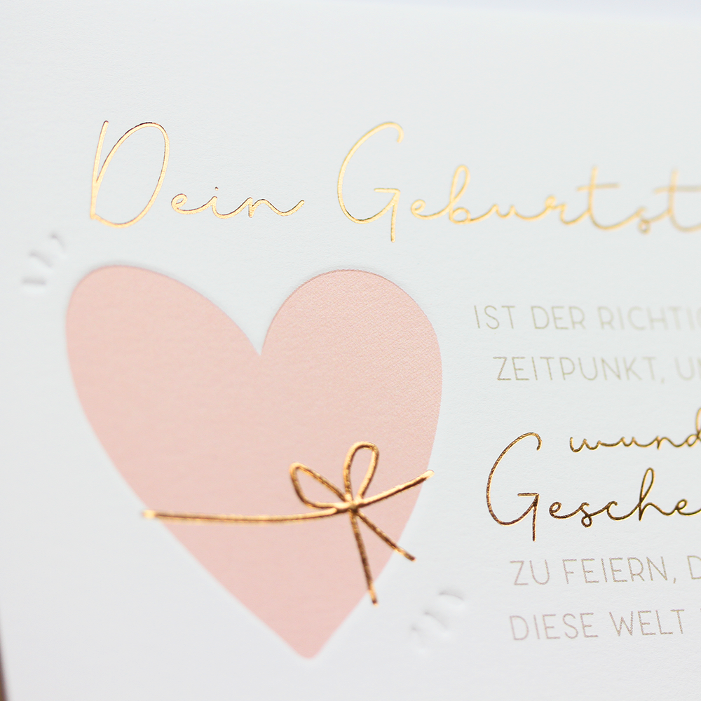 LETTERART Doppelkarte "Dein Geburtstag"