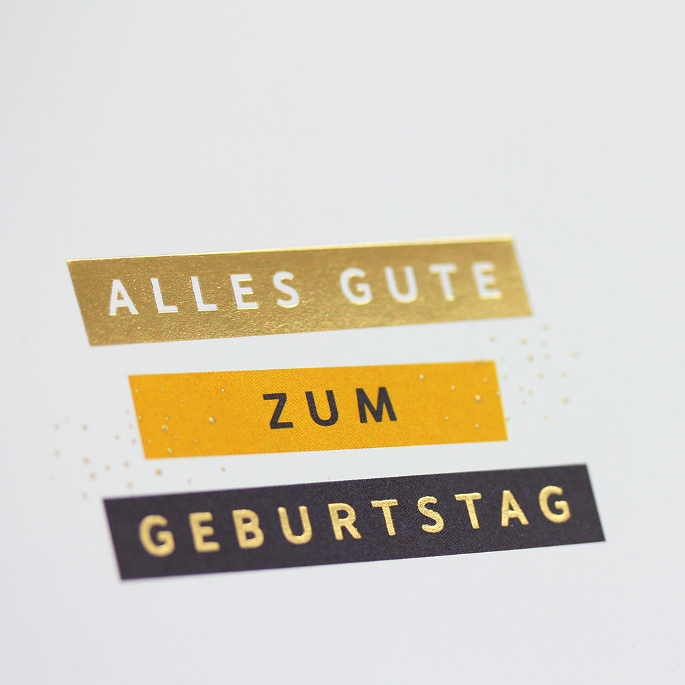 QuadrART Doppelkarte "Alles Gute zum Geburtstag"