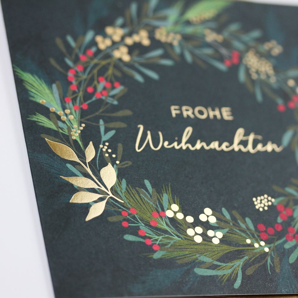 QuadrART Doppelkarte "Frohe Weihnachten"