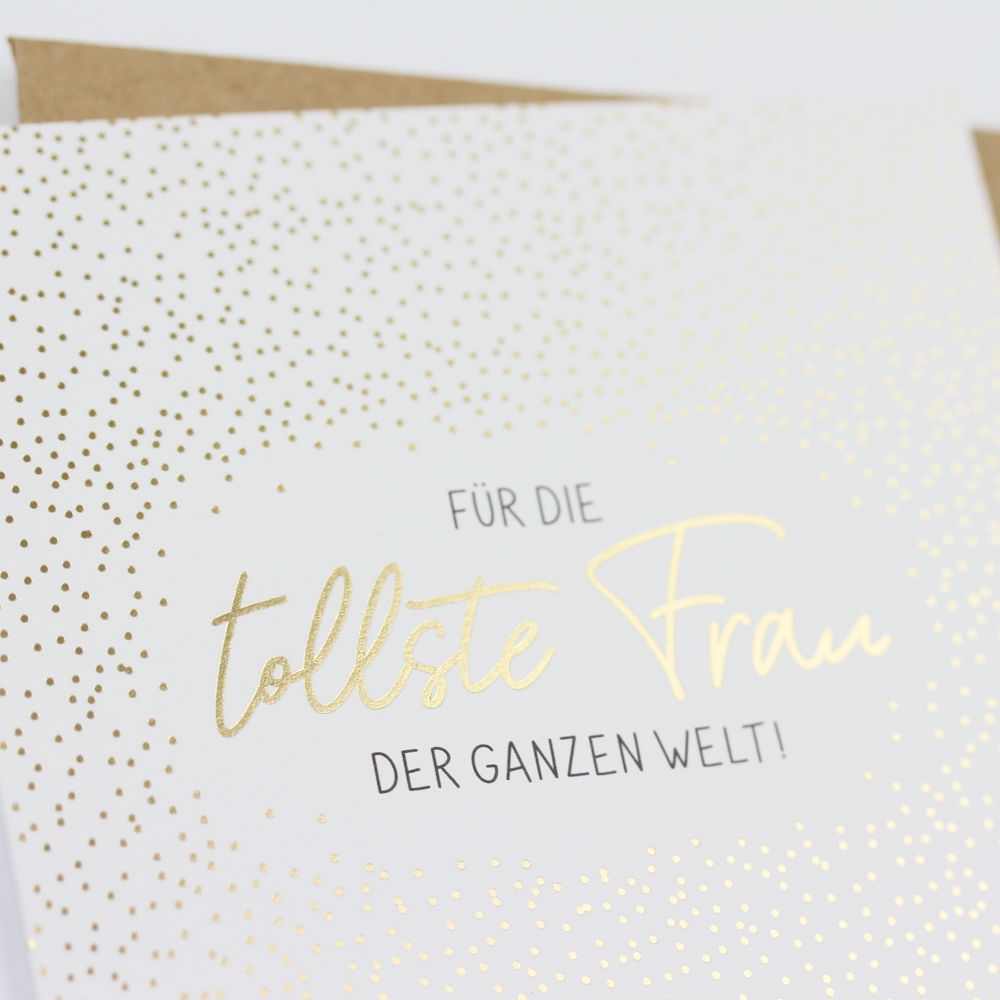QuadrART Doppelkarte "Für die tollste Frau der ganzen Welt!"