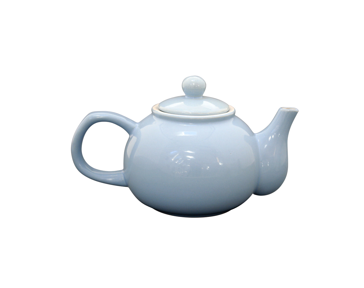 Teekanne in baby blau aus Keramik