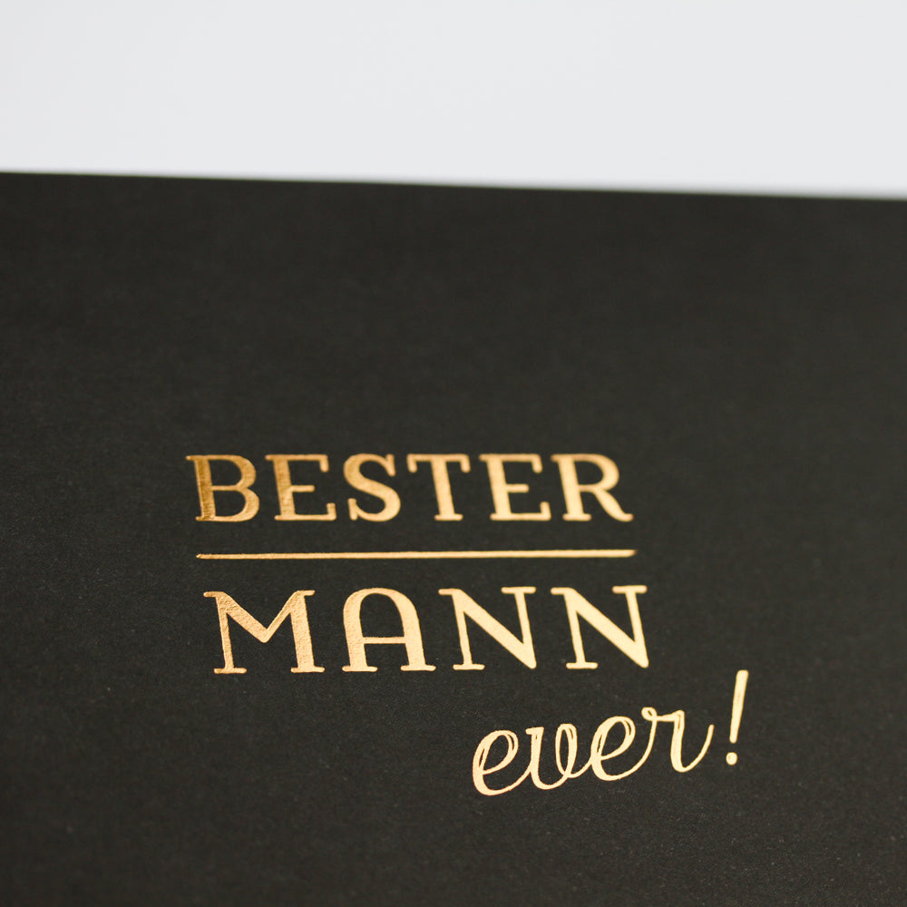 VINTAGEART Doppelkarte "Bester Mann ever!"