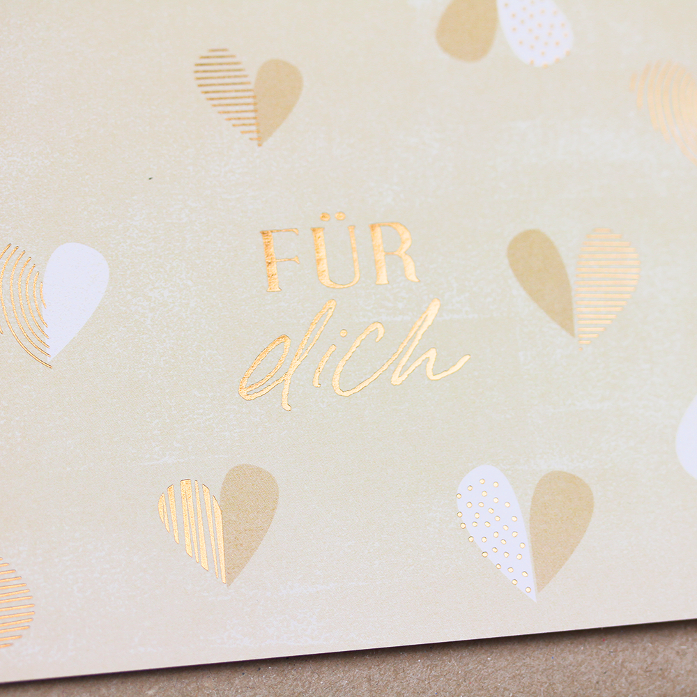 VINTAGEART Doppelkarte "Für dich"