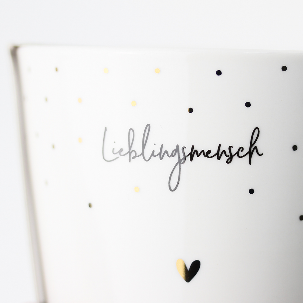 Goldtasse Schreibkram Manufaktur "Lieblingsmensch"