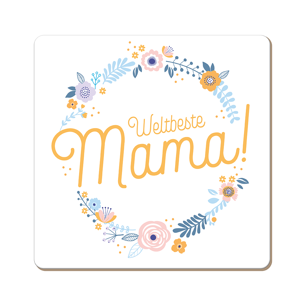 Korkuntersetzer "Weltbeste Mama!"