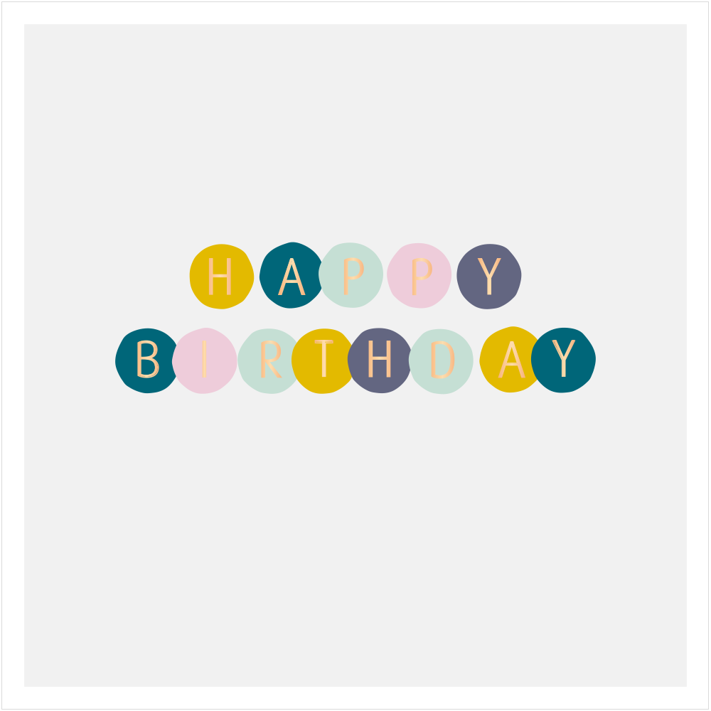 QuadrART Doppelkarte "Happy Birthday"