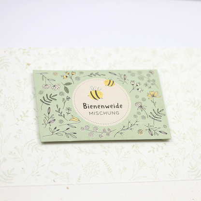 botanic CARDS Doppelkarte "Bee happy!"